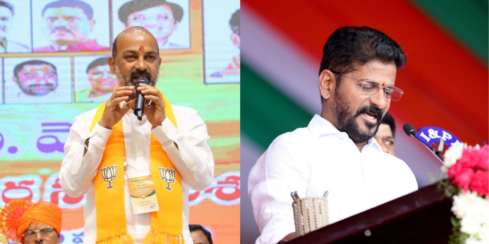 Bandi Sanjay and Revanth Reddy