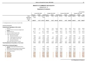Budget allocations 