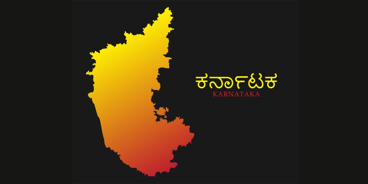 A map of Karnataka. A map of Karnataka.