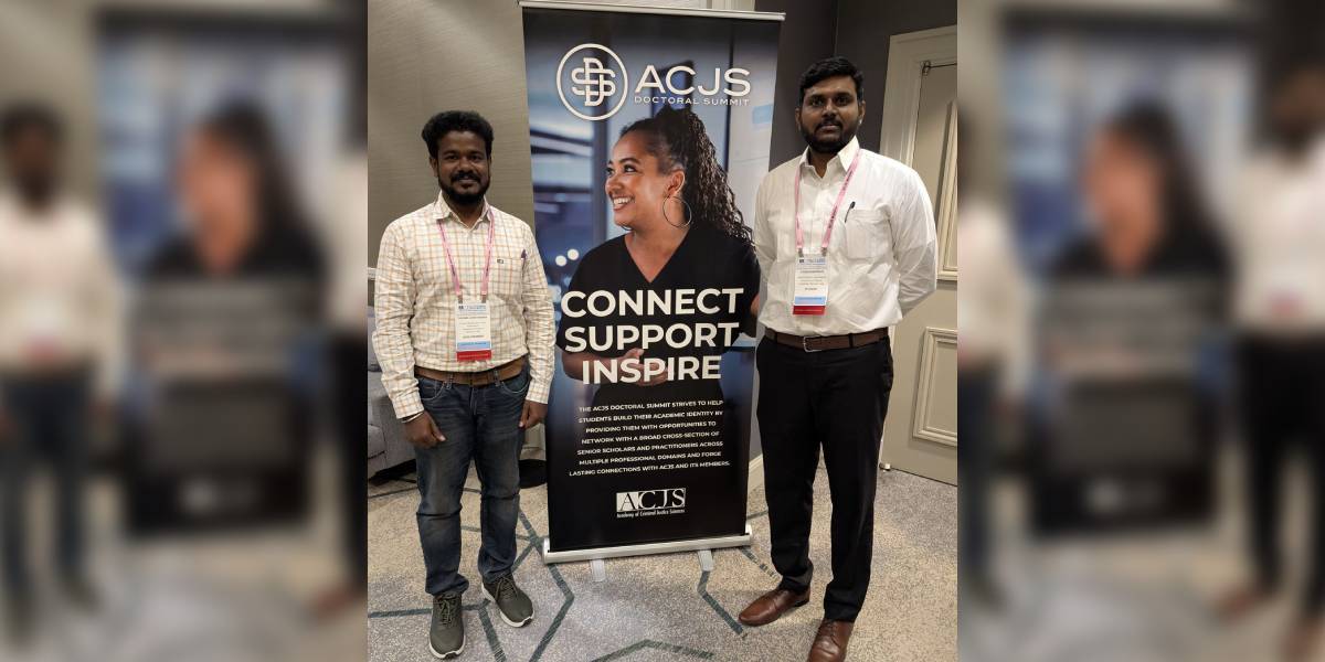 Thomas Gowthaman P (left) and Vigneshwaran Venkatesan at the ACJS Summit - 2025.