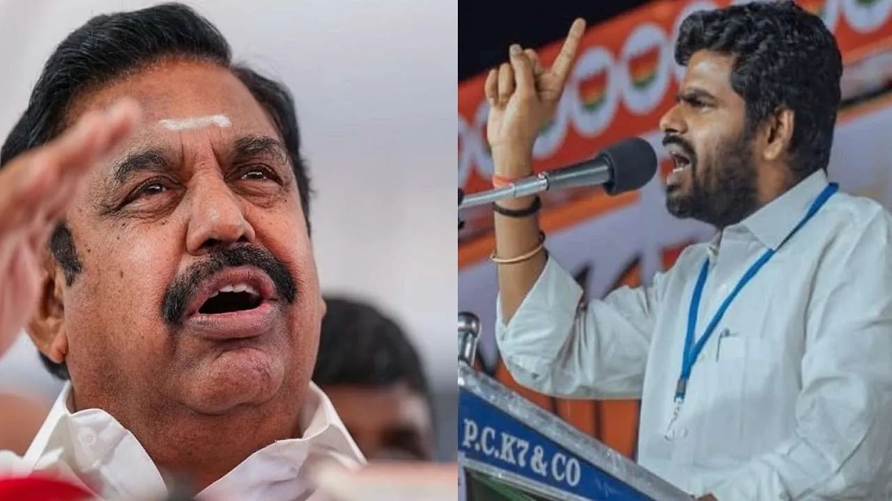 EPS-Annamalai AIADMK general secretary Edappadi K Palaniswami and BJP state president K Annamalai