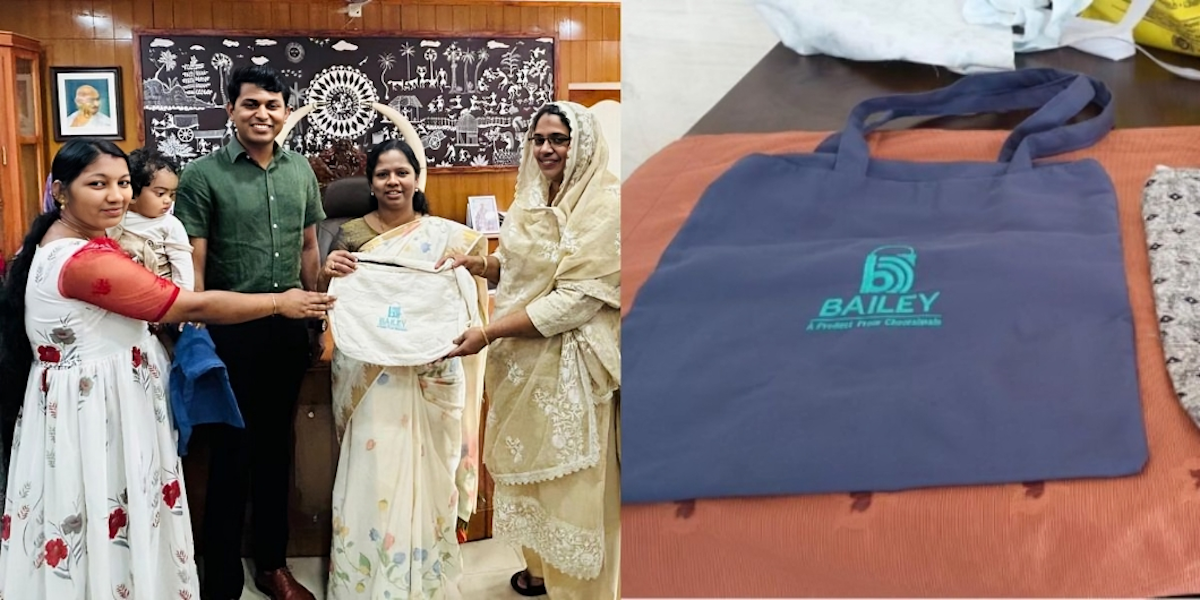 Handing over a Bailey bag to Wayanad district collector. Handing over a Bailey bag to Wayanad district collector.