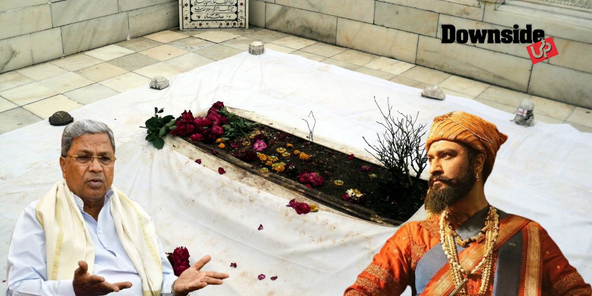 Karnataka Chief Minister Siddaramaiah, actor Vicky Kaushal in 'Chhava'.