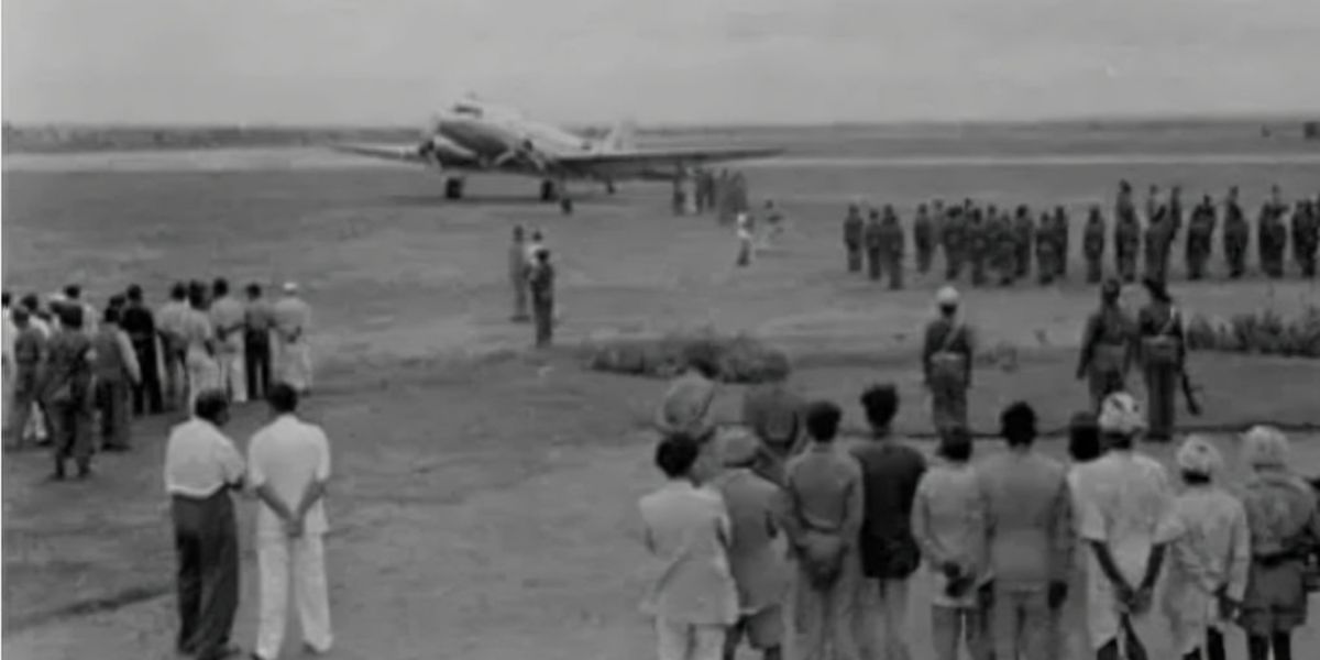 Mamnoor Airport in the 1930s. (X) Mamnoor Airport in the 1930s. (X)
