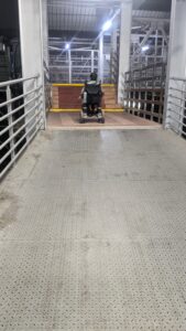 The station poses several challenges to persons with disabilities.
