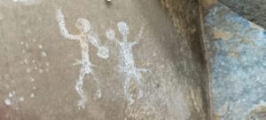 Paintings found in the caves of Bandigani Chella