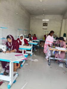 Women who are part of Bailey- A product from Chooralmala at their working space at Rippon, Wayanad.