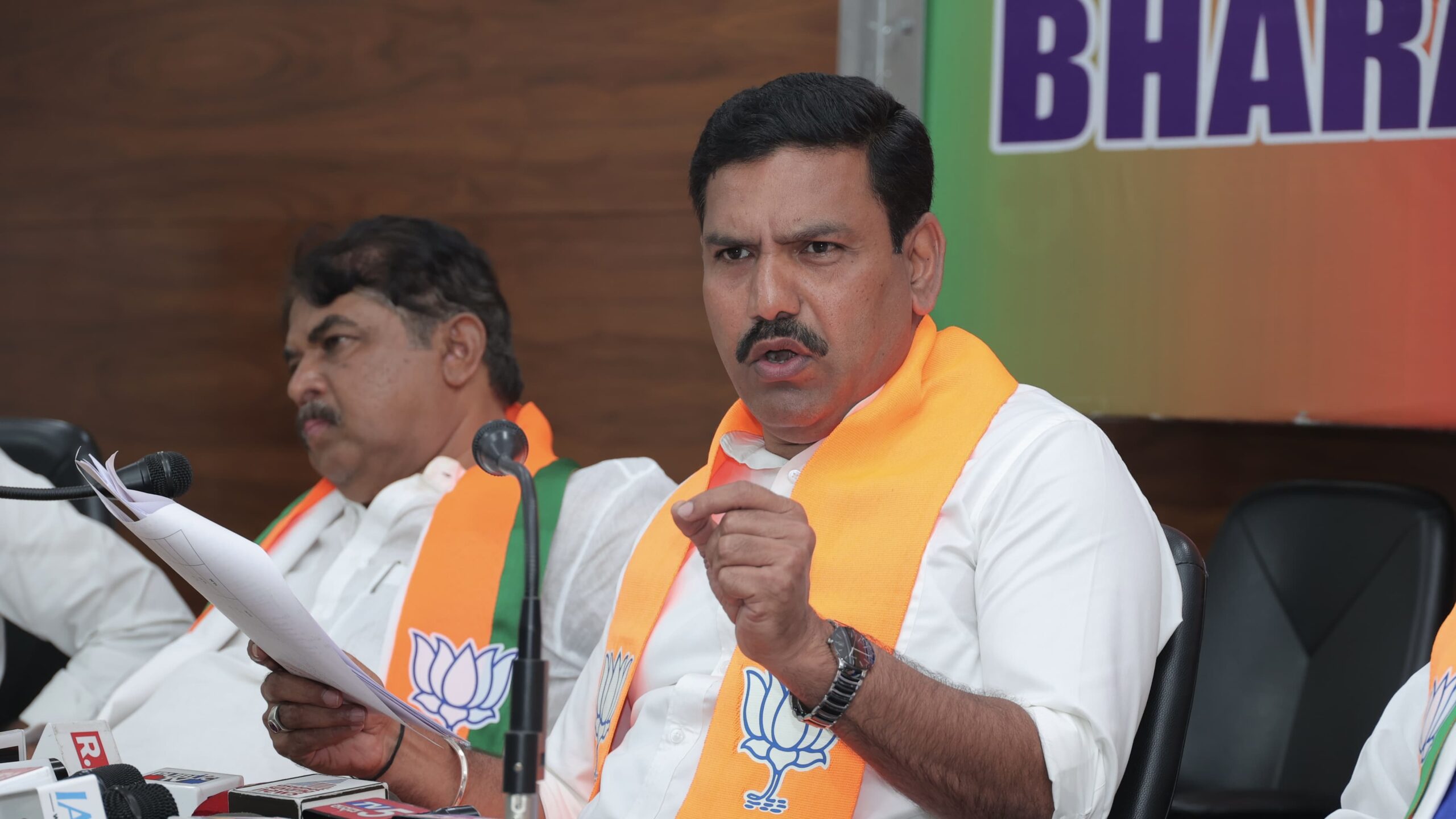 BJP Karnataka President BY Vijayendra Dharmasthala case: BJP throws its weight behind Dharmadhikari, Congress leaders follow suit