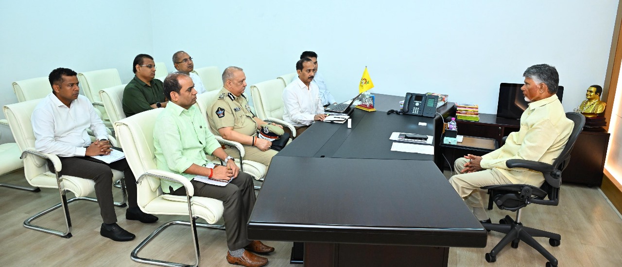 CM Chandrababu Naidu reviewed the wall collapse and rescue efforts.