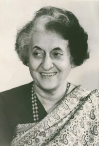Indira Gandhi.