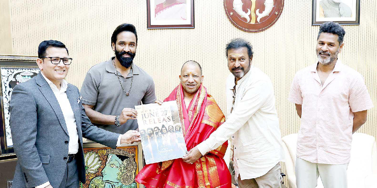 Kannappa team meets UP CM Yogi Aithyanath