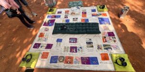 Stories woven into blanket