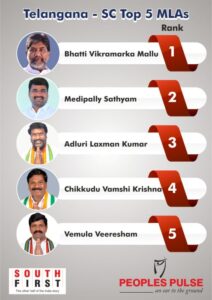 Top 5 MLAs from the SC category
