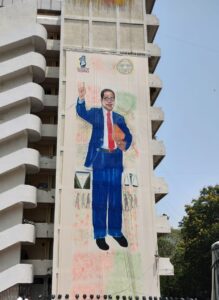 A Pochampally tapestry of Ambedkar