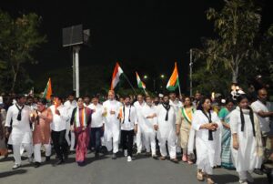 The candlelight march