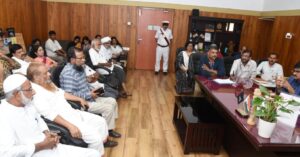 Malappuram District Collector V R Vinod in talks with religious leaders 