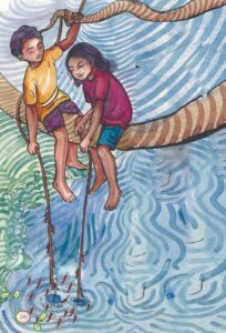 The illustrators ensured that the message was clear and child-friendly, leaving no room for confusion.