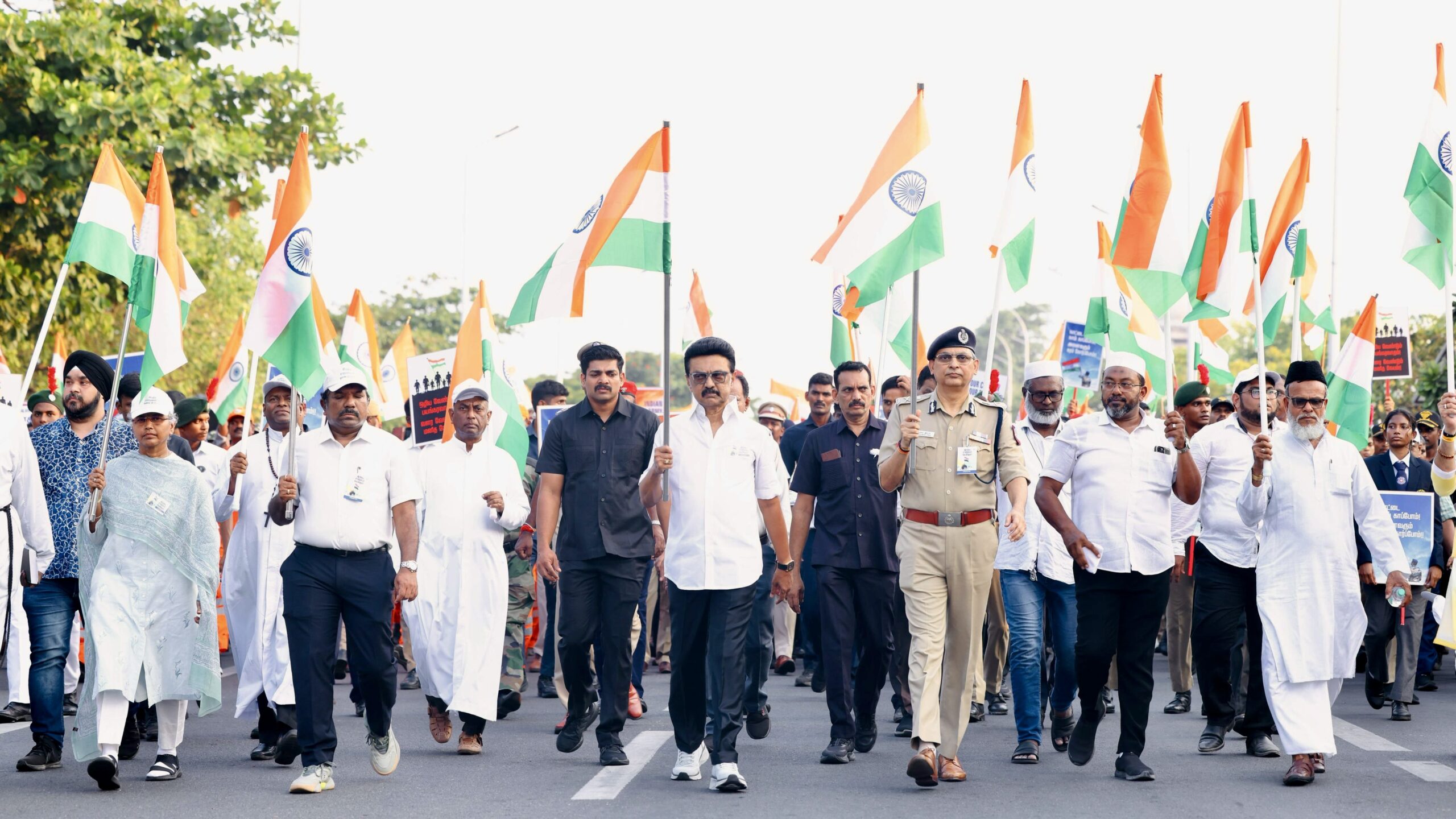 ‘Tamil Nadu stands with the army’: CM Stalin leads anti-terror solidarity march in Chennai
