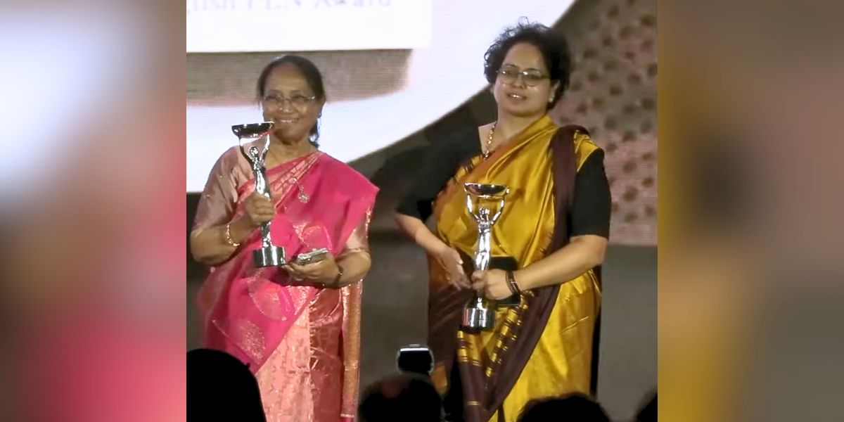 Banu Mushtaq and Deepa Bhasthi with the award. Banu Mushtaq and Deepa Bhasthi with the award.