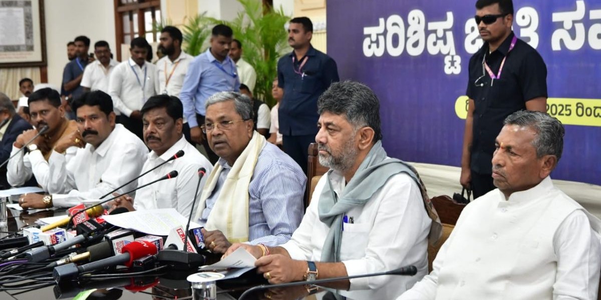 CM Siddaramaiah addressing the media CM Siddaramaiah addressing the media