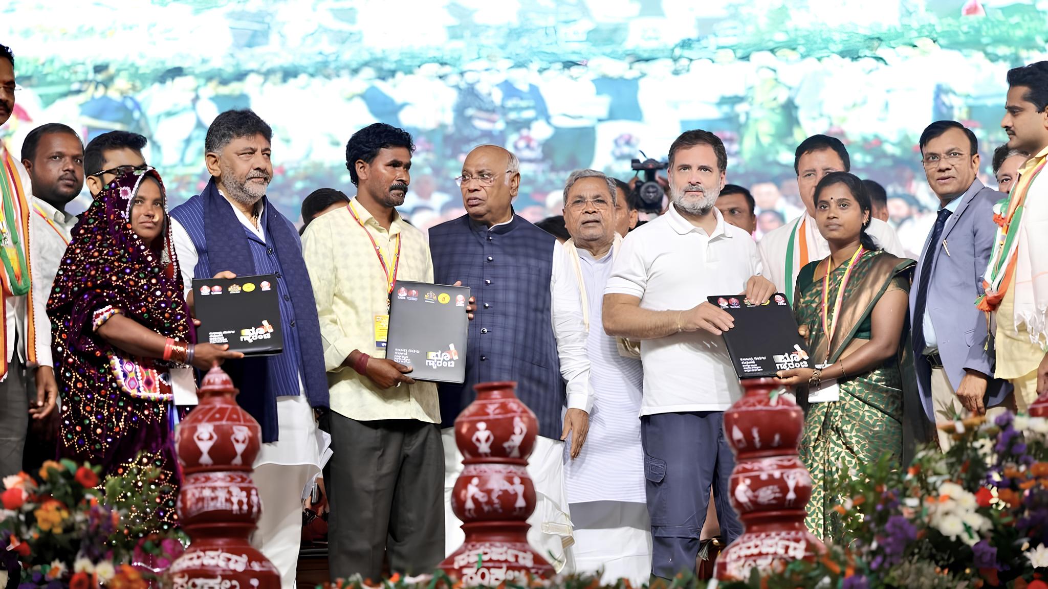 Congress ‘Guarantees are not populist, they are justice’: Congress marks two years in Karnataka with launch of Bhoo Guarantee