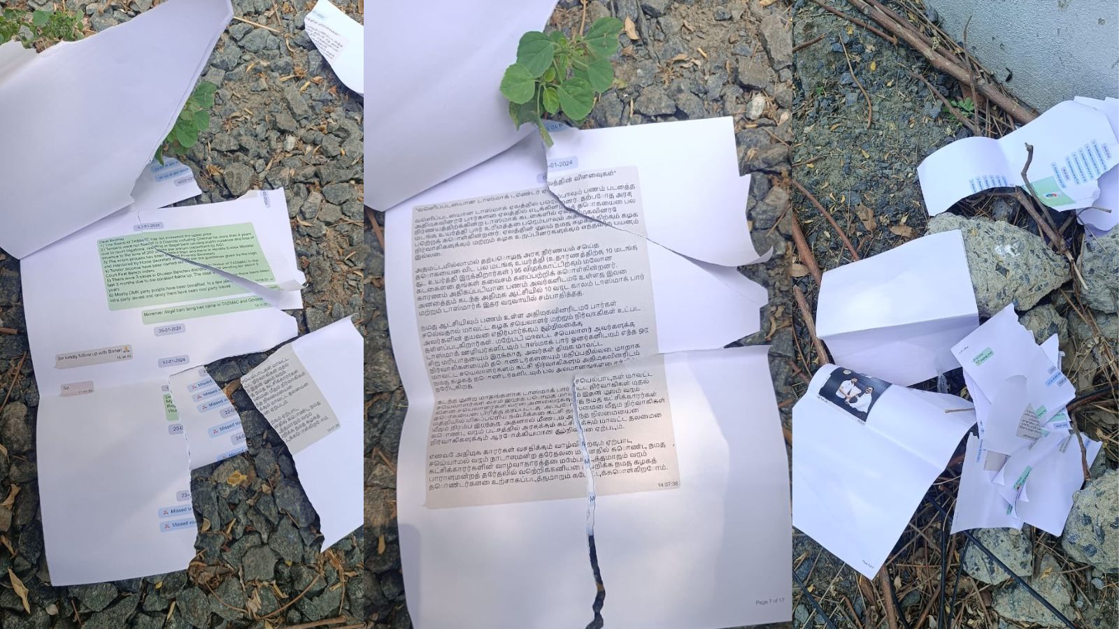 ED Reports said print outs of WhatsApp messages were found near Visakan's residence.