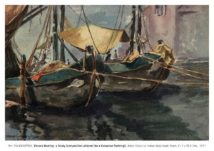 Ennore Boating (1977), a work by Palaniappan. (Supplied)