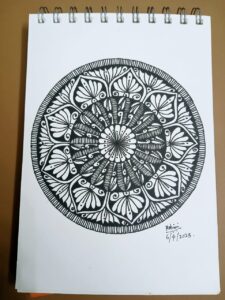 A mandala artwork.