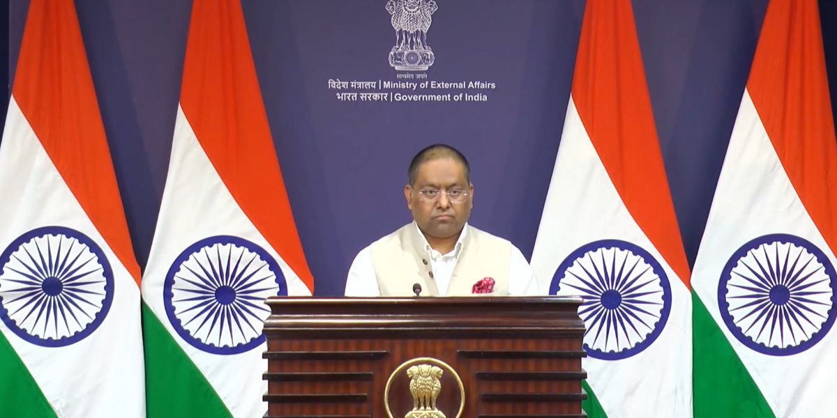 Ministry of External Affairs (MEA) Official Spokesperson Randhir Jaiswal. Ministry of External Affairs (MEA) Official Spokesperson Randhir Jaiswal.