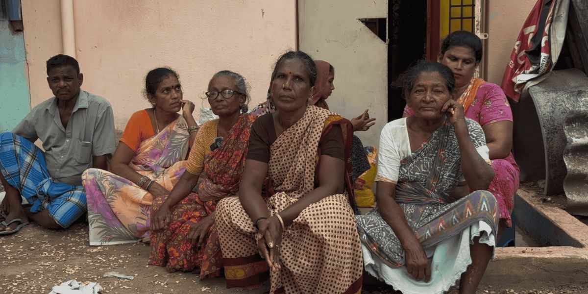 Residents of Ambedkar Nagar in Chennai.