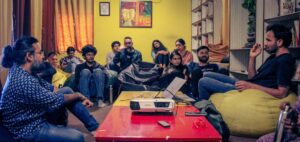 A screening at the Parallel Cinema Club