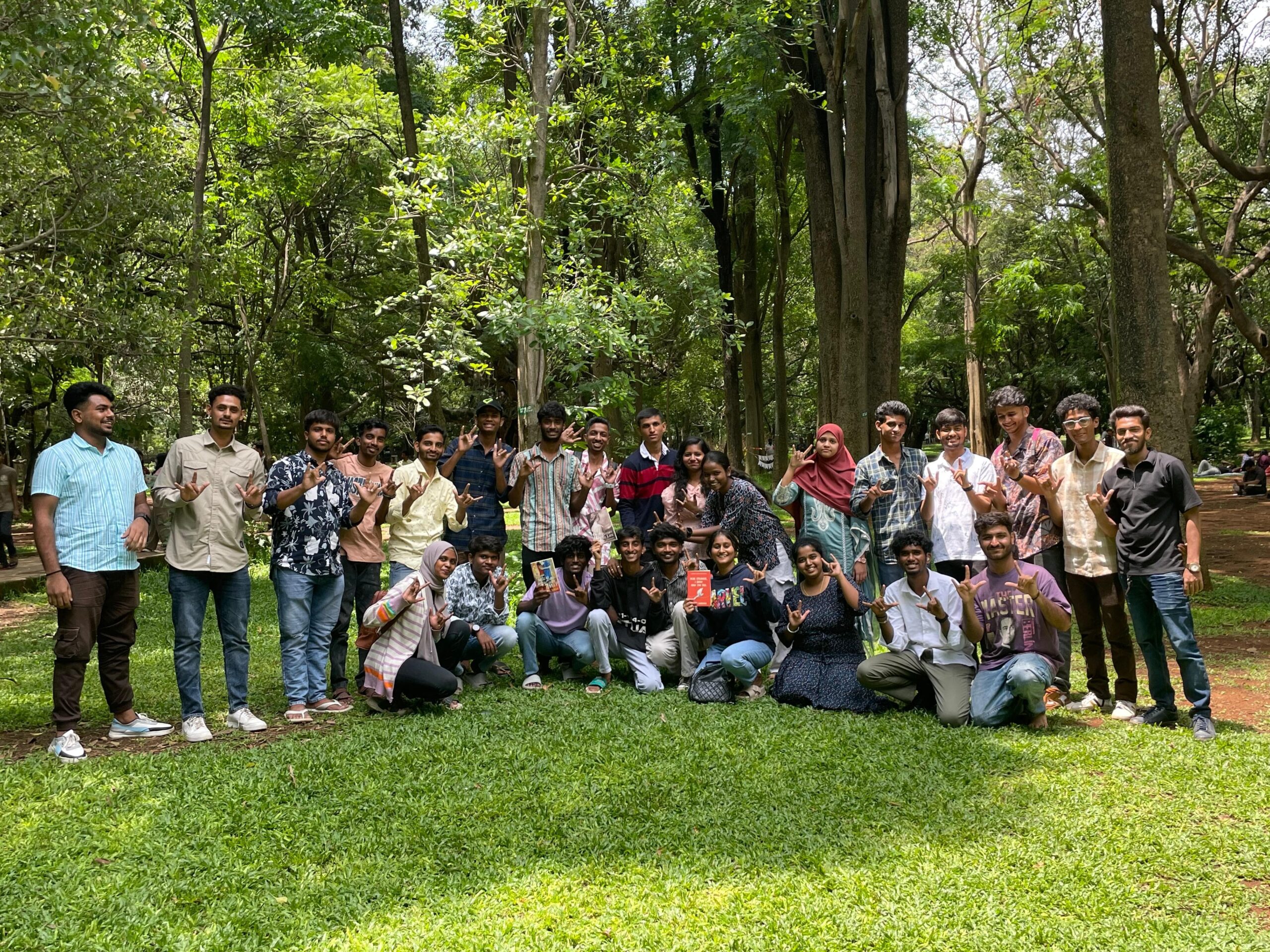 The club's first Deaf Bookwave meetup was in Bengaluru's Cubbon Park