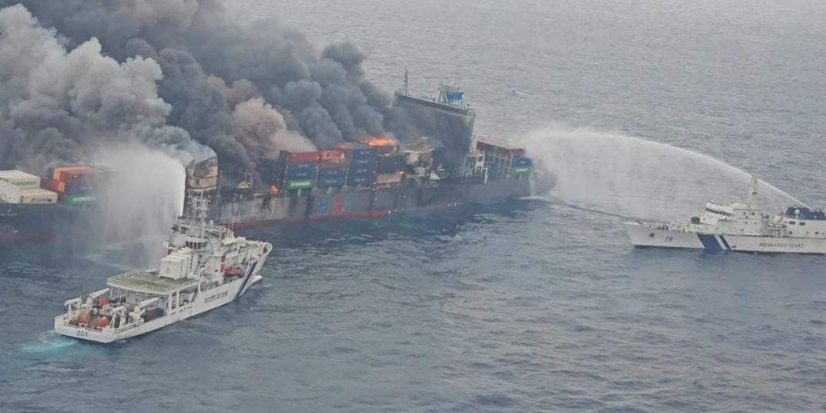 Kerala ship burning