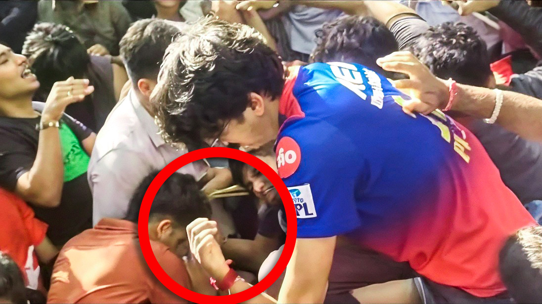 Prajwal who died in RCB stampede That hand, rising from the chaos, was Appu's--reaching out, screaming for help. But no one stopped. Feet rushed past, over him, around him