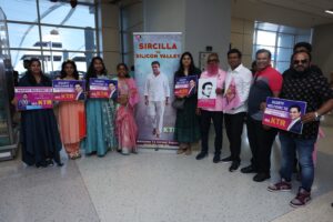 Supporters welcoming KTR at Dallas