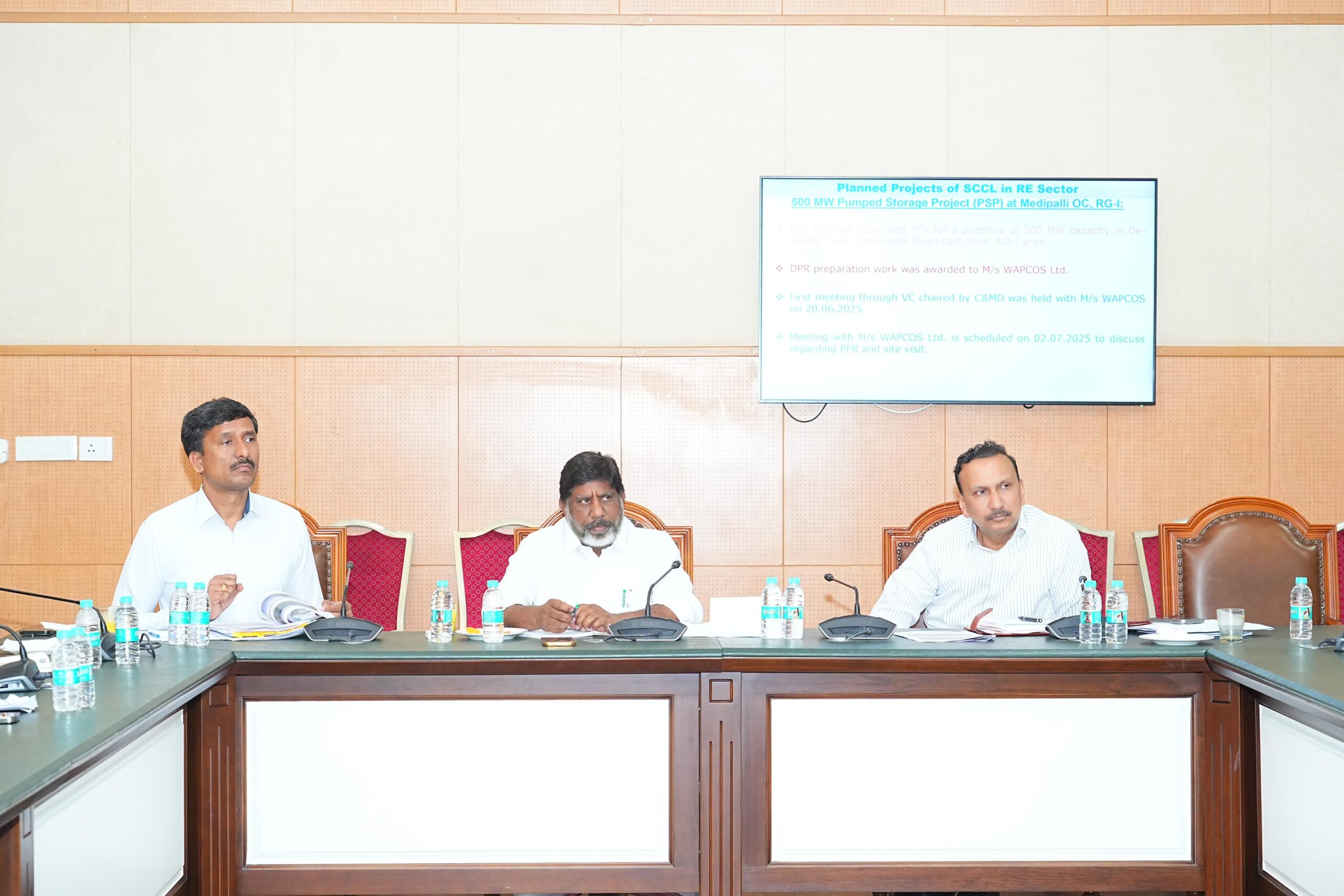 Deputy Chief Minister Bhatti Mallu at the review meeting