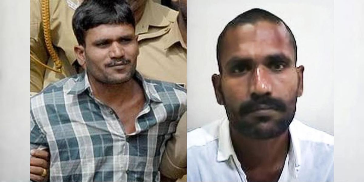 A file photo of Govindachamy and a recent image. A file photo of Govindachamy and a recent image.