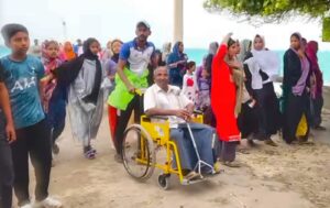 A peaceful protest held at Bitra.