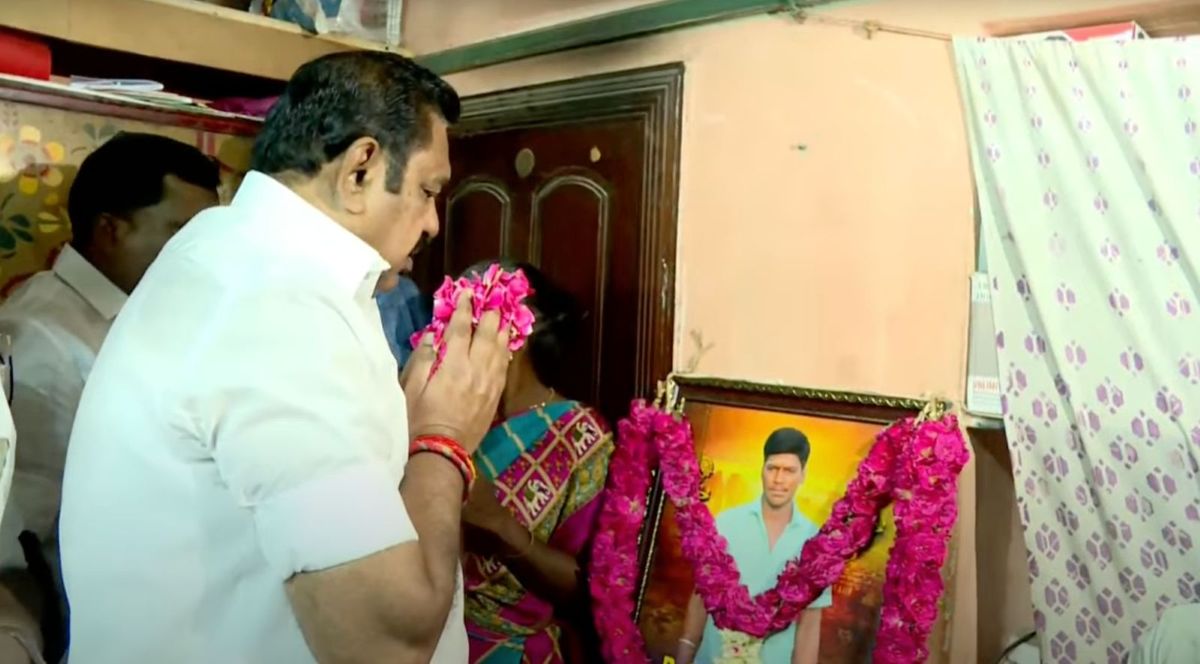 EPS met with Thirupuvanam custodial torture victim Ajith Kumar’s family