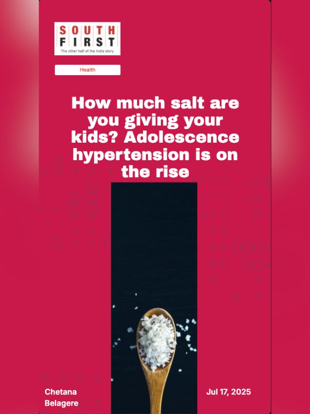 How much salt are you giving your kids? Adolescence hypertension is on the rise