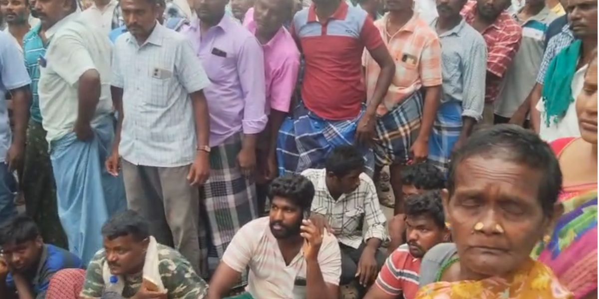 Local protesting after the death of the boy.