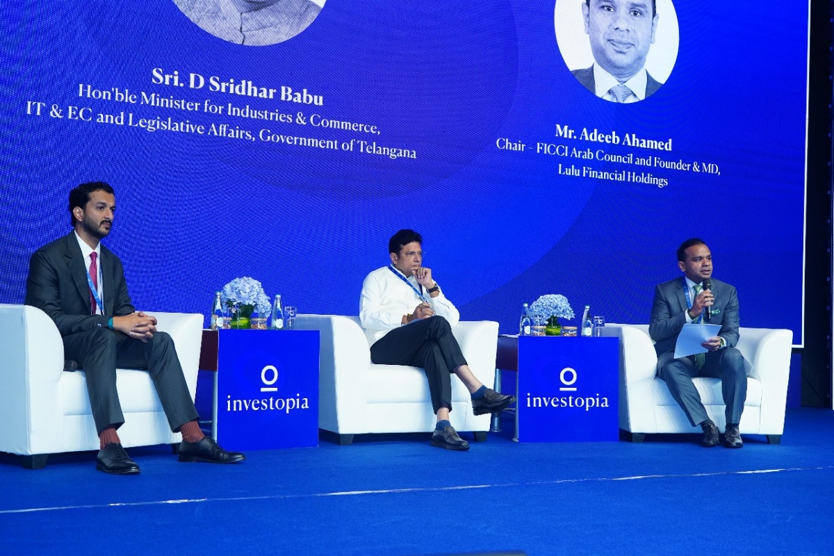 Minister Sridhar Babu at Investopia