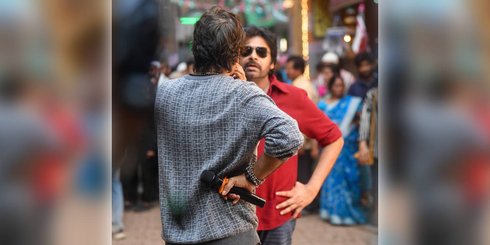 Pawan Kalyan on the sets of Ustaad Bhagat Singh