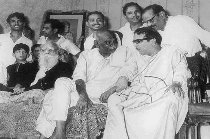 Periyar, K Kamaraj,and M Karunanidhi. (DMK website)