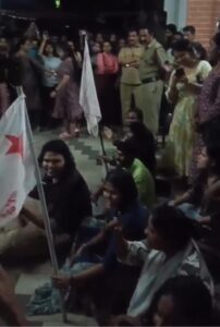 Protest by SFI against new recommendations by the committee.