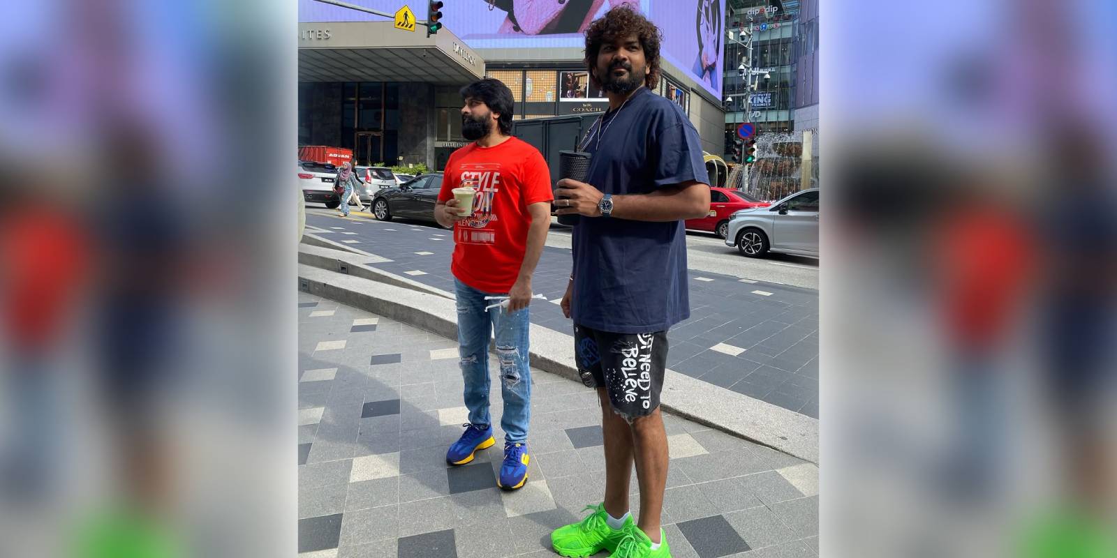 Vignesh Shivan with choreographer Jani