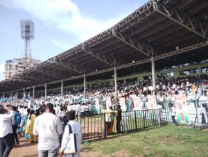 Crowd at LB Stadium