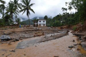 A landslide affected area in Mundakkai.