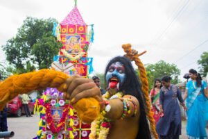 Potharaju at Bonalu procession.