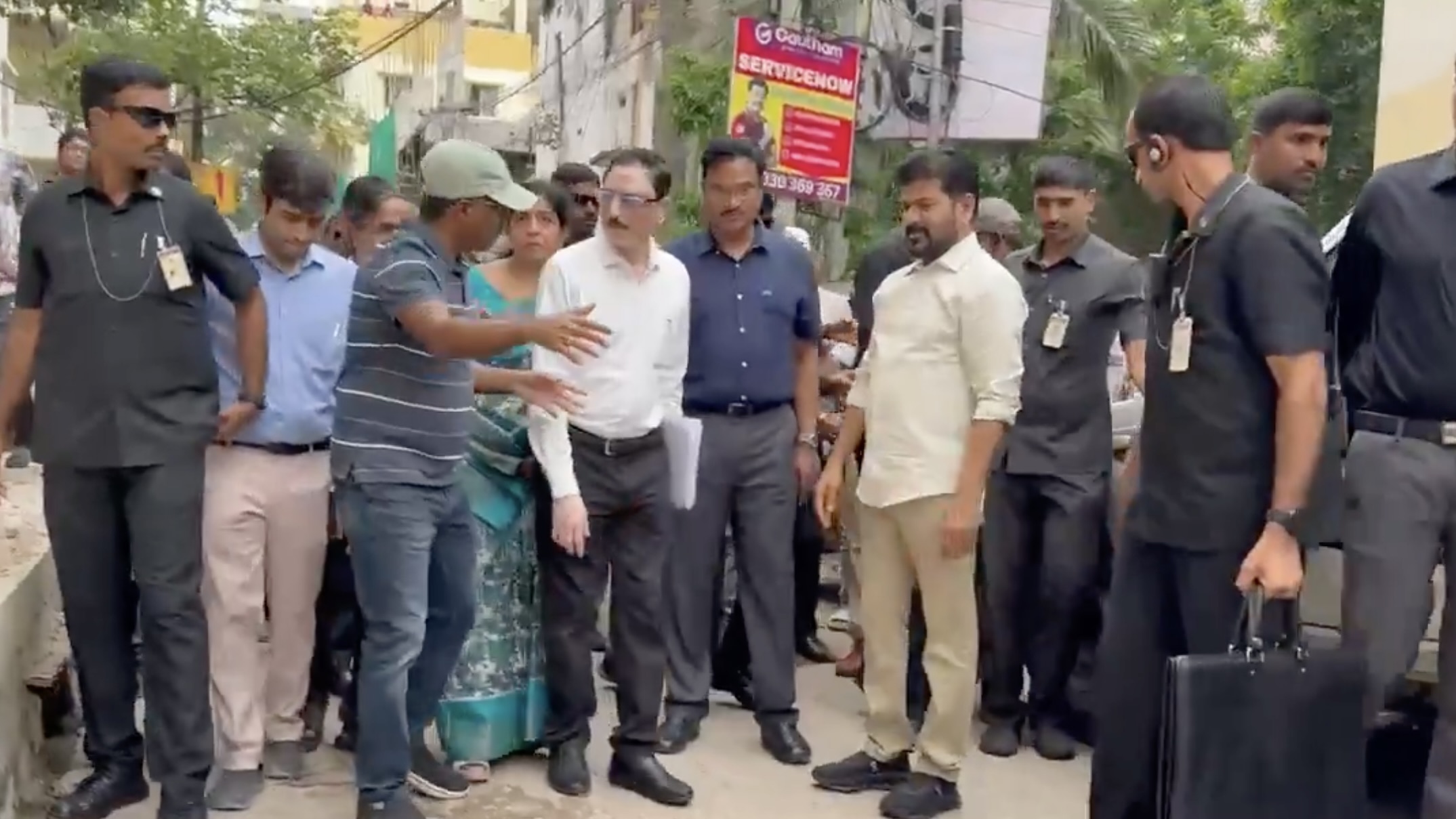 Telangana CM Revanth inspects flood-hit Hyderabad, directs relief measures